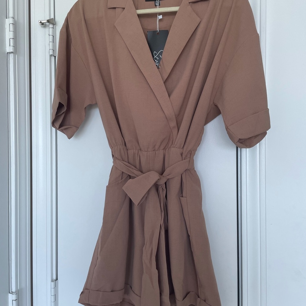 Nude tone Romper